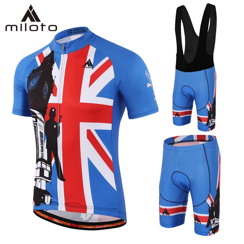 MILOTO дышащая одежда для велосипеда Pro Team велосипедная форма короткий рукав MTB велосипеда костюмы/быстросохнущая Ropa Ciclismo для мужчин Велоспорт