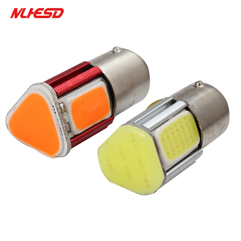 10x Авто P21W BA15S bau15s 1156 1157 BA15D led COB машинные лампа указателя поворота Автомобильные