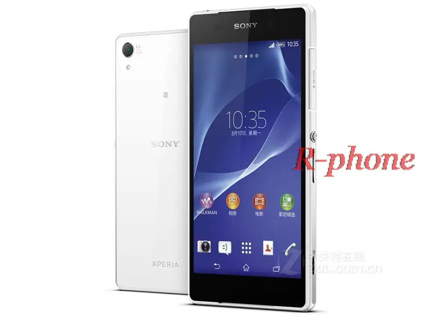 Разблокированный мобильный телефон sony Xperia Z2 D6503 5,2 ''четырехъядерный 20.7MP ram 3GB Восстановленный