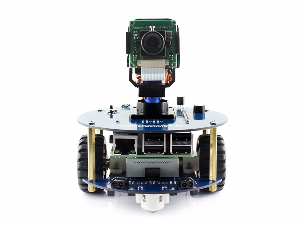 

Parts AlphaBot2 robot kit with Original Element 14 Raspberry Pi 3 Model B /RPi Camera (B)/IR remote controller, auto obstacle av