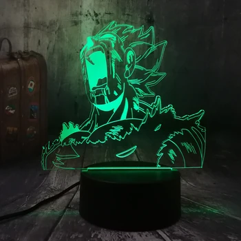

Cool New Shout Saiyan Son Goku Dragon Ball Kakarotto Vegeta 3D LED Night Light Desk Party Lamp Home Decor Kid Toy Christmas lamp