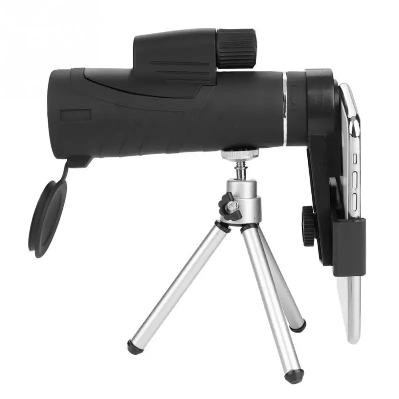 10x42 Outdoor HD Telescope Monocular with Phone Clip Mini