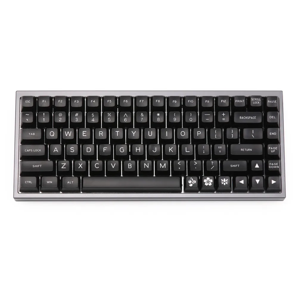 MAXKEY черный SA профиль брелки Doubleshot ABS 127 ключи для cherry mx механическая клавиатура fit KBD75