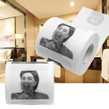 1 шт., хлори Клинтон, туалетная бумага, смешной рулон, шутка, подарок, 2 слоя, 240 листов, подарок