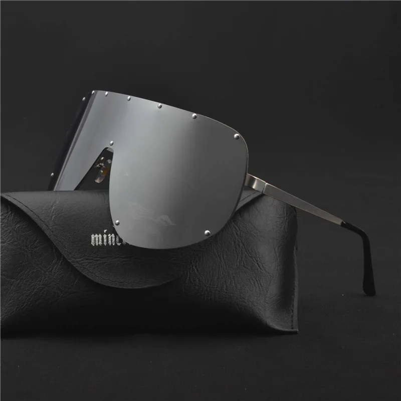 MINCL/3 цвета лица солнцезащитные очки негабаритных линзы маски Для мужчин Для женщин бренд очки дизайнер мужской моды женские очки LXL