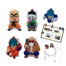12 шт. Dragon Ball Z закладки с героями из мультфильмов для детей Скрепки Держатель для карты USB скрепляющие зажимы школьные принадлежности подарок