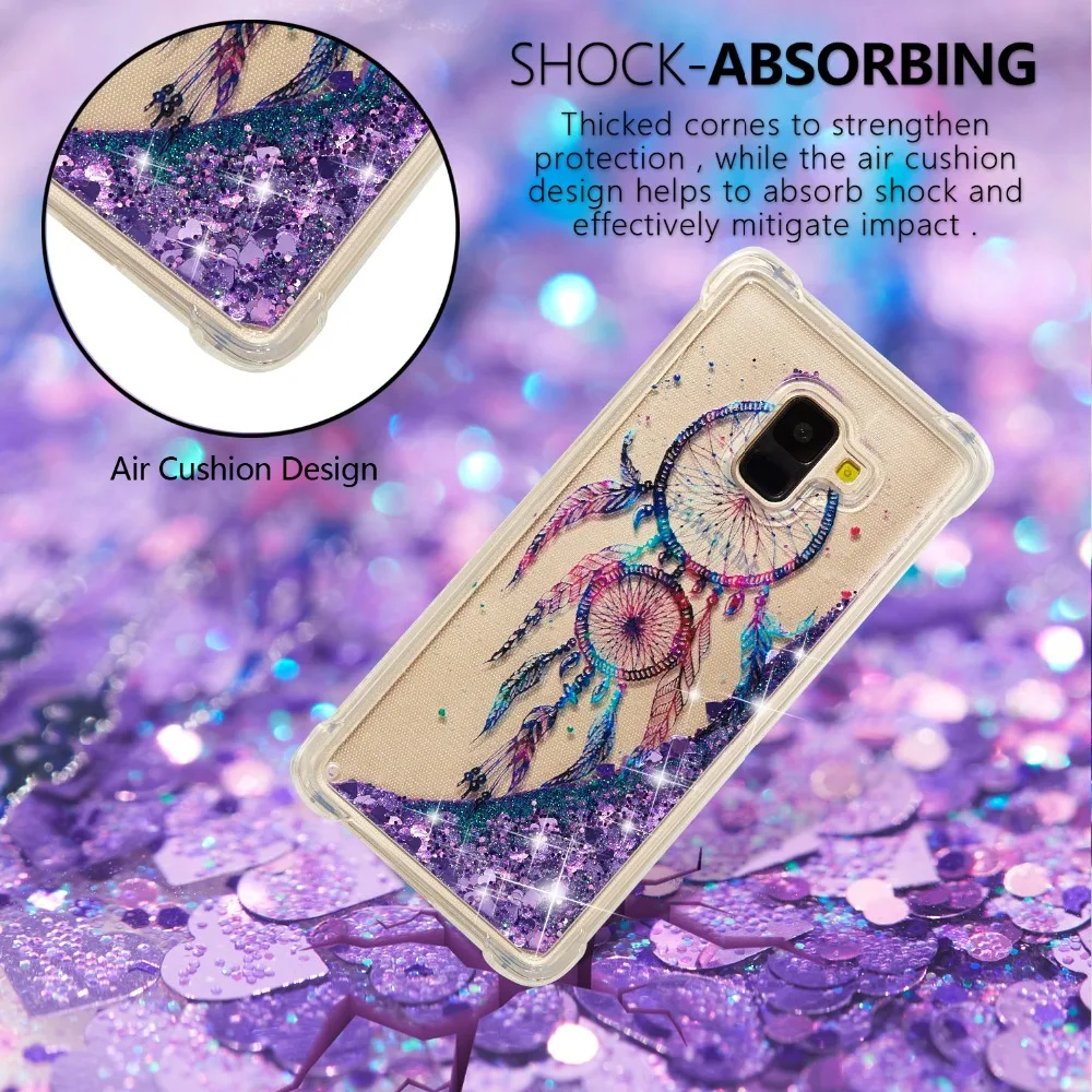 Soft 3D Liquid Case For coque Samsung Galaxy J2 Pro 2018 /Grand Prime Pro for Galaxy M10 M20 S9 S10 Plus Funda Hoesjes