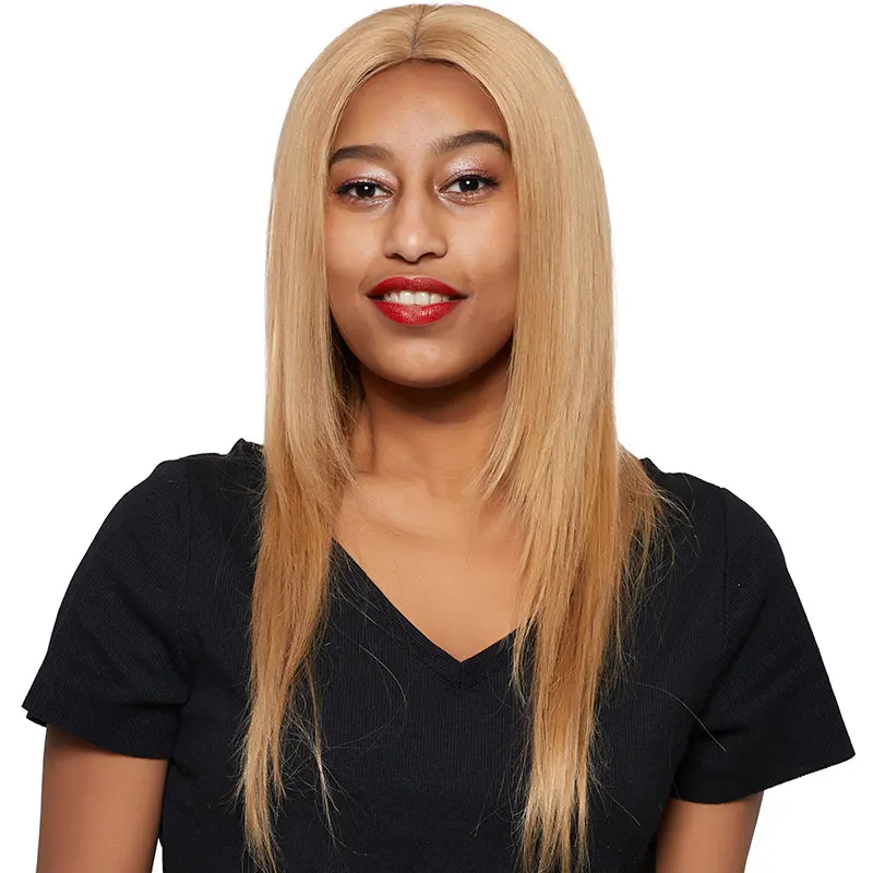 Colored #27 Honey Blonde Bundles Straight Human Hair Weave Bundles 100% Peruvian Hair Extensions Shining Star Thick Weft NonRemy (29)