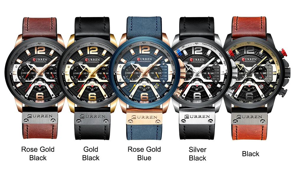 CURREN Модные Спортивные кварцевые наручные часы 2019 Топ бренд класса люкс мужские с хронографом Дата Военные для мужчин синие мужские часы