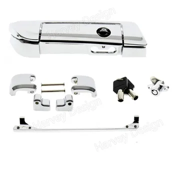 

Chrome Tour Pak Trunk Lid Latches For Harley Touring Street Glide Road King Road Glide 2014-2016 Model