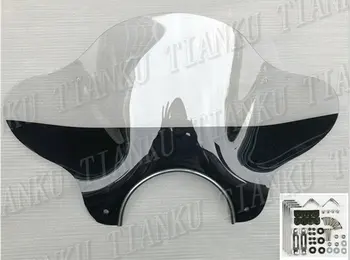 

New Motorcycle Windshield Windscreen For Honda Yamaha Suzuki Kawasaki Sport Bobber Custom Chopper Cruisers 31" Width