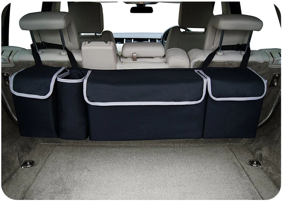 Органайзер для багажника автомобиля, сумка для хранения на заднем сиденье, большой размер, авто Органайзер на заднем сиденье из ткани Оксфорд, аксессуары для интерьера