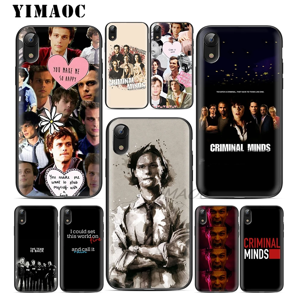 YIMAOC Minds Мягкий ТПУ Черный силиконовый чехол для iPhone X или 10 8 7 6 6S Plus 5 5S SE Xr Xs Max |