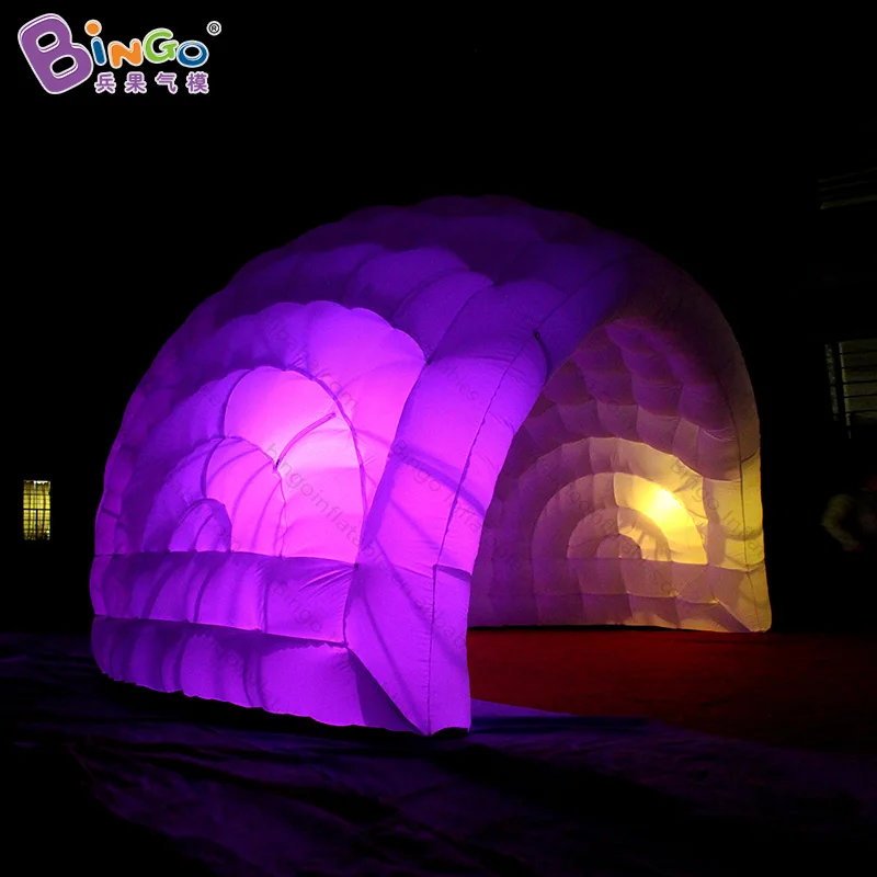 5.5X4X3.5 meters LED lighting inflatable tent dome , dome party tent