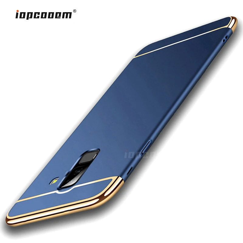 Для Samsung Galaxy J8 2018 чехол Роскошный 3 в 1 PC жесткий для J800 J800F SM чехол|Чехлы-накладки| |
