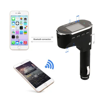 

LCD Wireless Bluetooth Car MP3 Player FM Transmitter Modulator USB SD+Remote Controller support MP3/WMA/WAV/FLAC music format