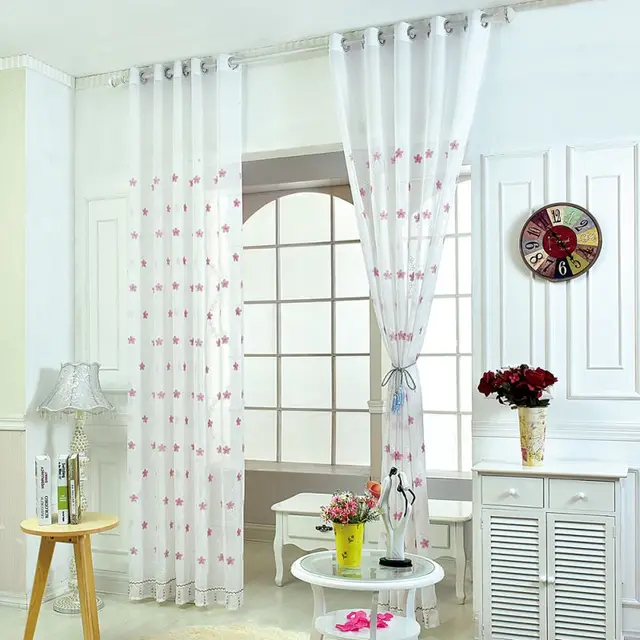 1 stks Geborduurde Pennen Gordijnen voor de Slaapkamer Woonkamer ... 1 stks Geborduurde Pennen Gordijnen voor de Slaapkamer Woonkamer ...