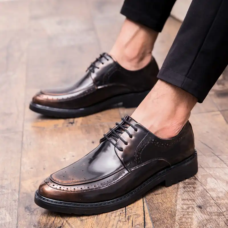 Formal shoes men brogue gents Patent 