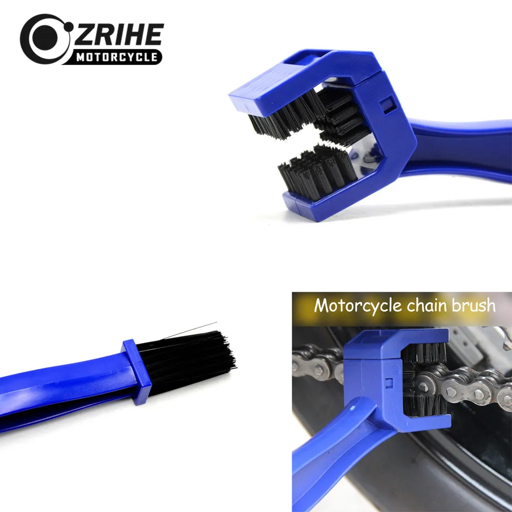 Motorcycle Bicycle Chain Clean Brush for Kawasaki Z1000 NINJA ZX10R NINJA 400R 650R Z750S Yanaha YZF R1 R6 FJR 1300 mt 07 09 10