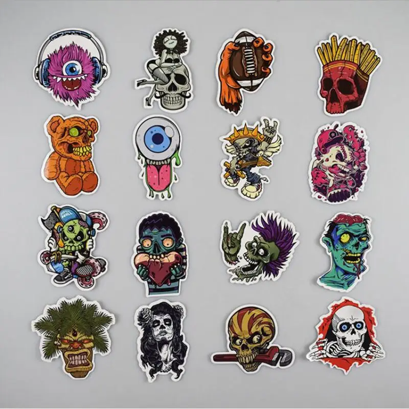 50 قطعة/حمولة الرعب مضحك الجمجمة الكتابة على الجدران أزياء نمط ملصقات السيارات للدراجات النارية كمبيوتر محمول لوح التزلج ملصقات 50 قطعة/حمولة الرعب مضحك الجمجمة الكتابة على الجدران أزياء نمط ملصقات السيارات للدراجات النارية كمبيوتر محمول لوح التزلج ملصقات