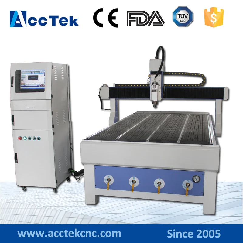 AKG1224 акрил/камень/мрамор/алюминий/латунь/3d cnc маршрутизатор цена 1200*2400 с