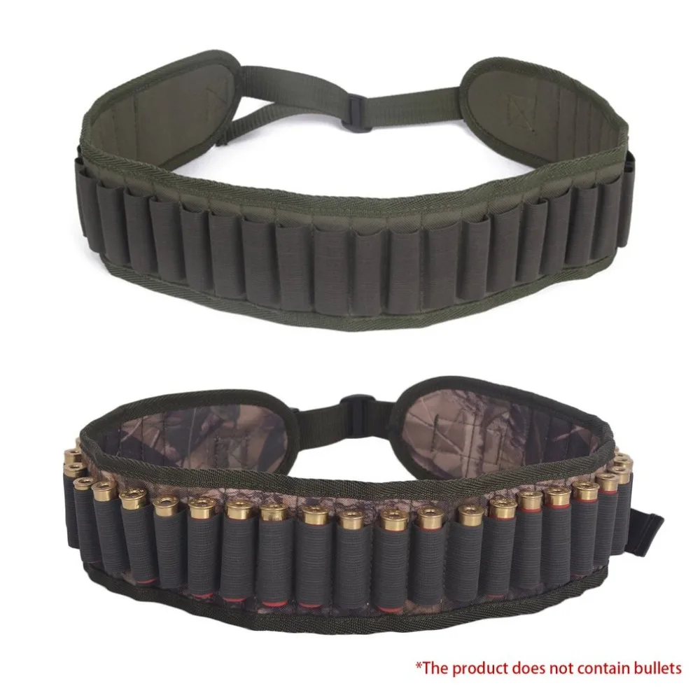 Ammo Shells Belt 30 Rounds Shotgun Cartridges Carrier Adjustable Waist