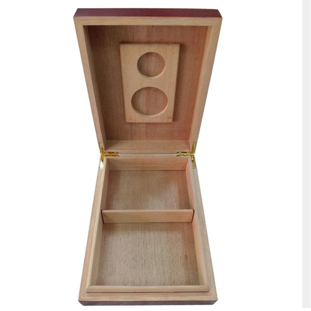 Retro Cedar Wooden Cigars Box Humidor Case Storage Lined Humidifier