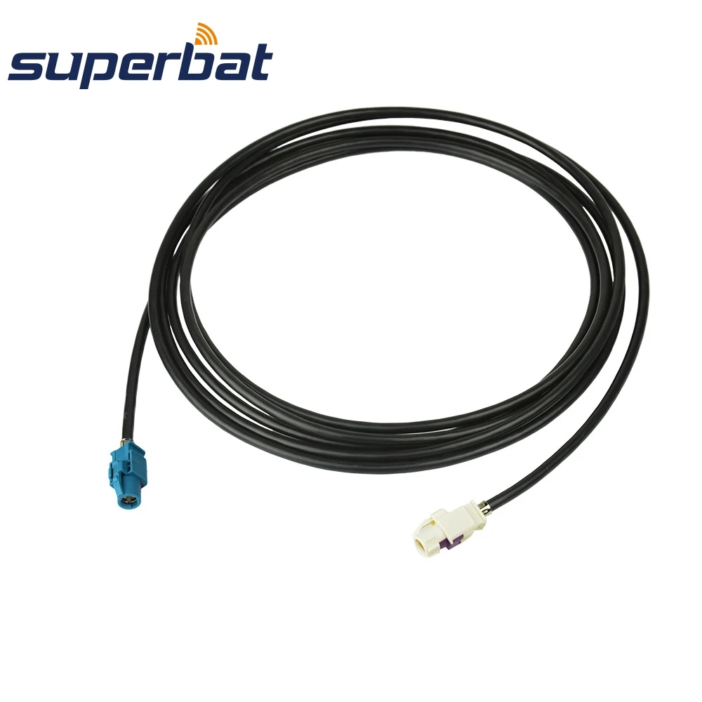 Superbat для BMW CIC COMBOX USB кабель E90 E60 E87 E70 Fakra HSD Z гнездовой разъем для Fakra HSD B гнездовой разъем Decar 535 кабель 355 см