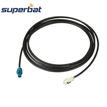 Superbat for BMW CIC COMBOX USB Cable E90 E60 E87 E70 Fakra HSD Z Female Jack to Fakra HSD B Female Jack Decar 535 Cable 355cm fakra z female right angle to two dual fakra z male conversion radio fakra extension cable antenna adapter for vw