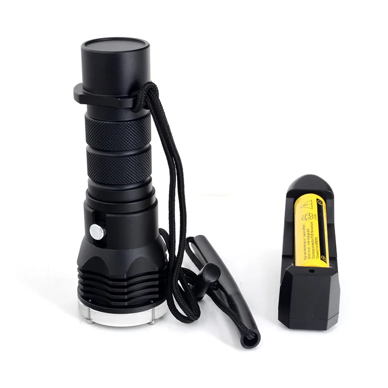 

Ultra Brightness CREE Torch XM-L2 1200Lumen Led Diving Flashlight 100M Waterproof Design Torch Flash light For diver + Charger