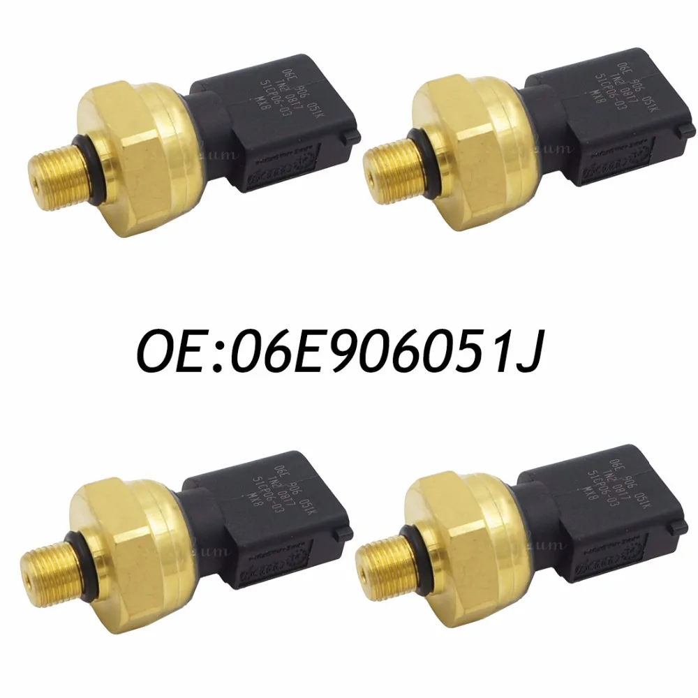 4PCS Low Fuel Pressure Sensor for AUDI A4 B7 CABRIOLET 3.2 06E906051J