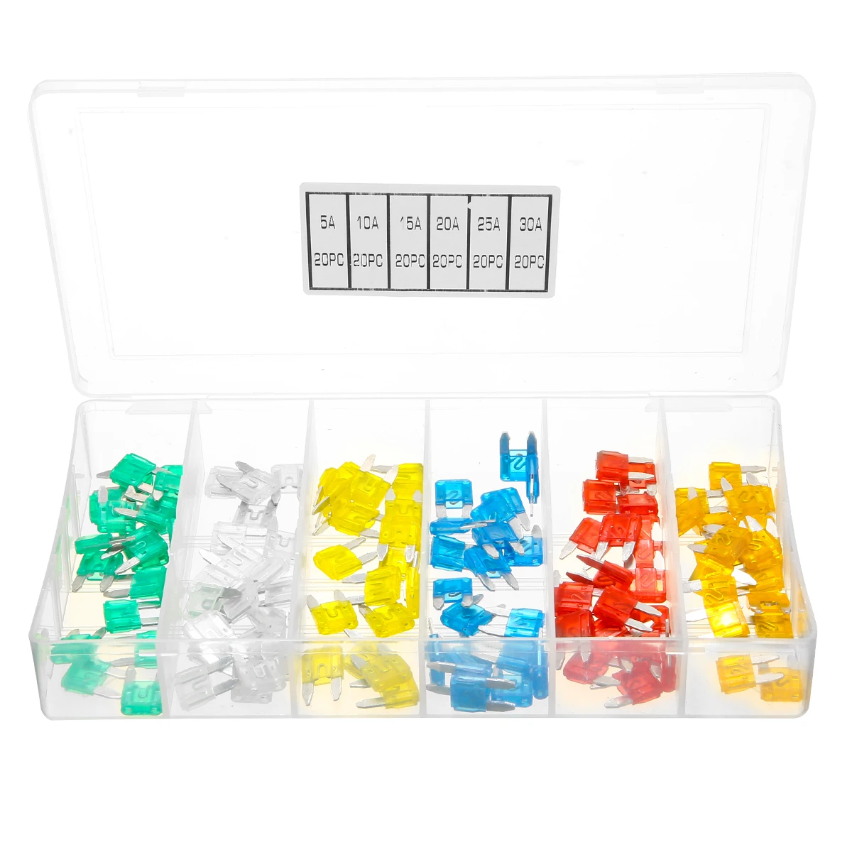 vehículos 10 x Fusibles mini 11mm 10A 15A 20A 25A 30A para coche
