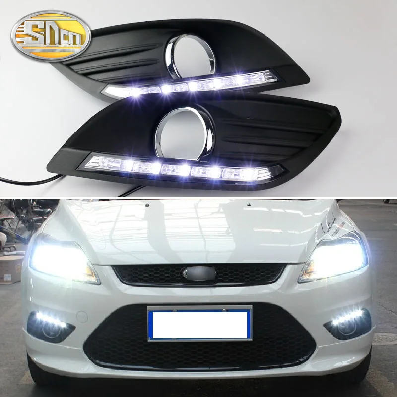 2PCS LED Daytime Running Light For Ford Focus 2 MK2 2009 2010 2011 Auto