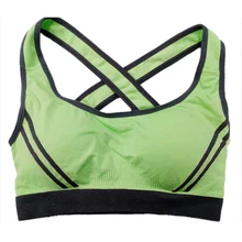 SZ-LGFM-Seamless Sport Bra Top Comfortable Bra Push up For Sports-Green
