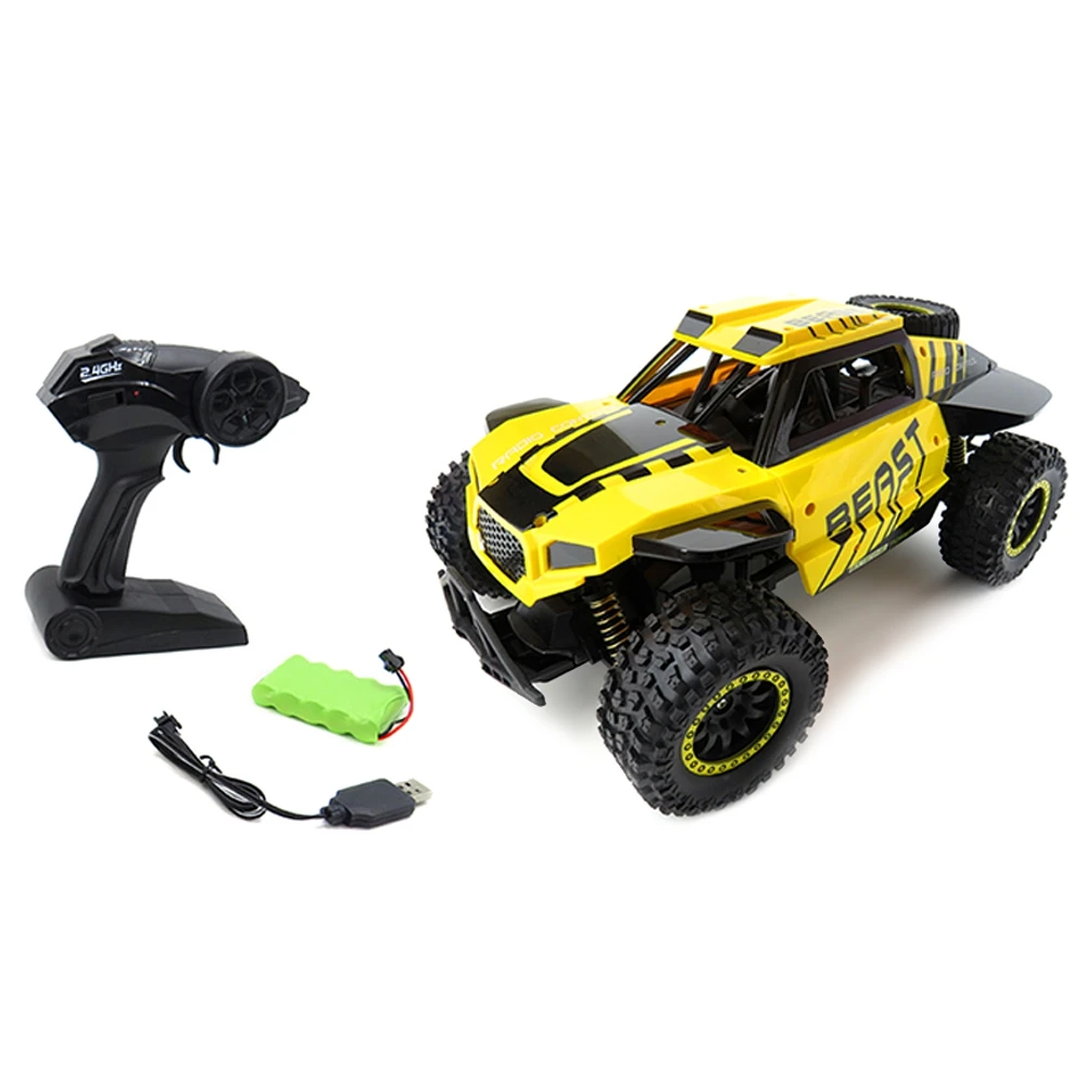 Flytec RC Car 118 4WD Rock Crawlers Driving Car Drive Bigfoot Car Remote Control Car Model Off-Road Vehicle Toy (3)
