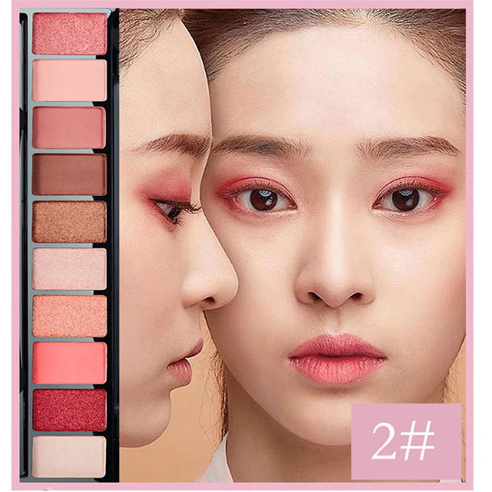 Paleta de maquillaje 10 colores Nude mate sombra de ojos calabaza