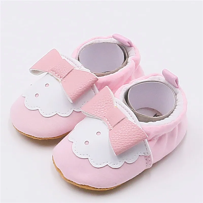 Первые ходунки CartoonShoes Bebe мокасины для малышей 0-24 м нескользящая Мягкая подошва обувь для маленьких мальчиков и девочек - Цвет: model-14