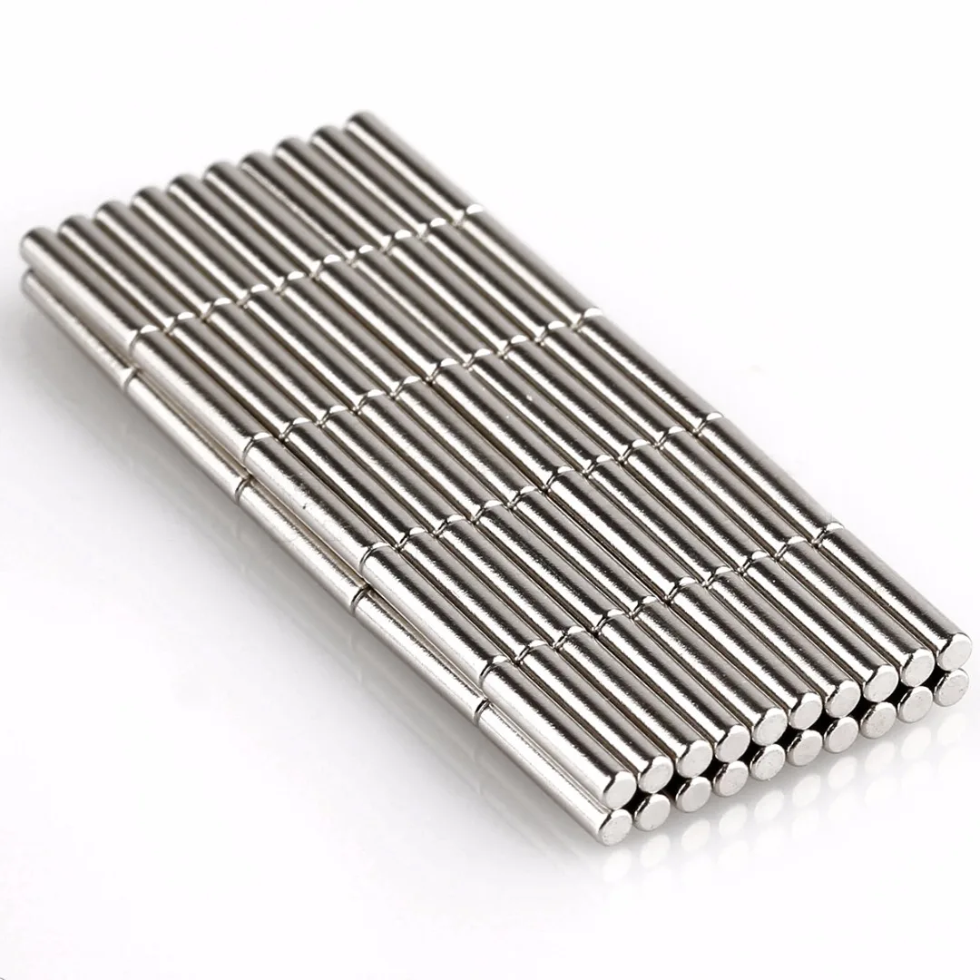 

200pcs Round Cylinder Rare Earth Magnet N35 Neodymium Magnets Set 2x10mm For Power Tools