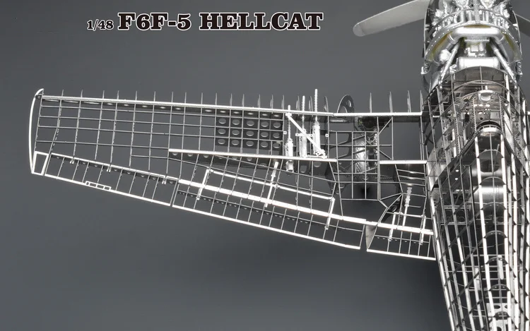 1:48 ГРУММАН F6F Hellcat Складное крыло весело 3d из металла DIY Миниатюрная модель Наборы головоломки Игрушечные лошадки дети мальчик с хобби здания