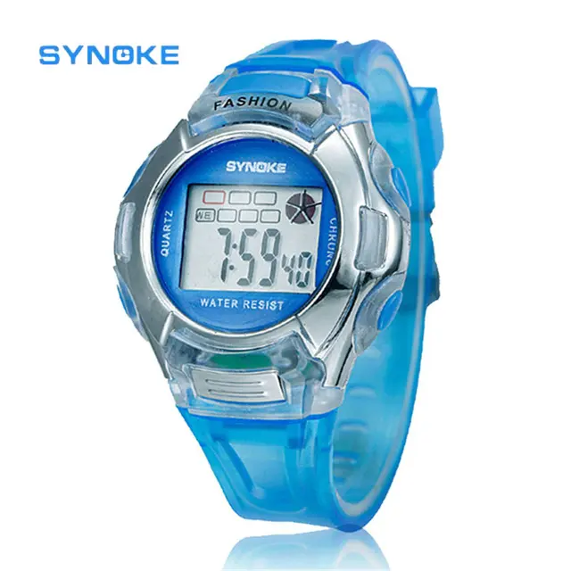SYNOKE Kids Sports Watch LED Digital Watch Boys or Girls 6 Multi-color Alarm Dat SYNOKE Kids Sports Watch LED Digital Watch Boys or Girls 6 Multi-color Alarm Dat