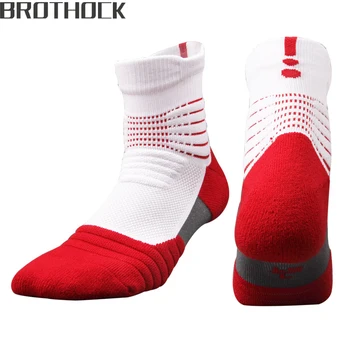 

Brothock Professional basketball socks non-slip breathable sports socks thick towel elite men's socks the outdoor running socks
