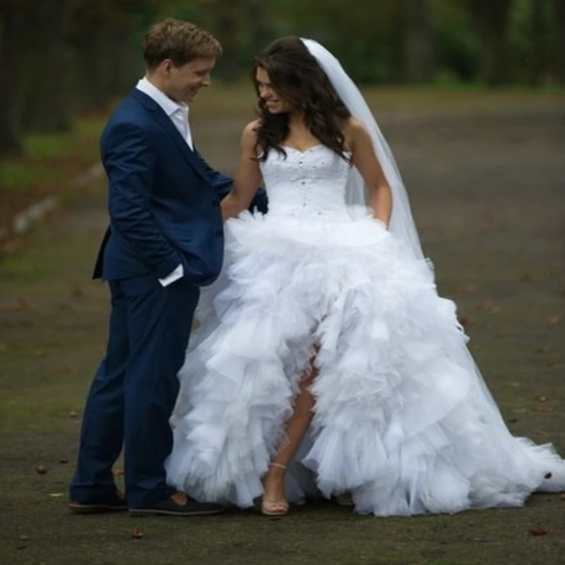 Бальное платье Роскошный Vestido де Noiva Свадебные платья с Многоуровневой юбкой
