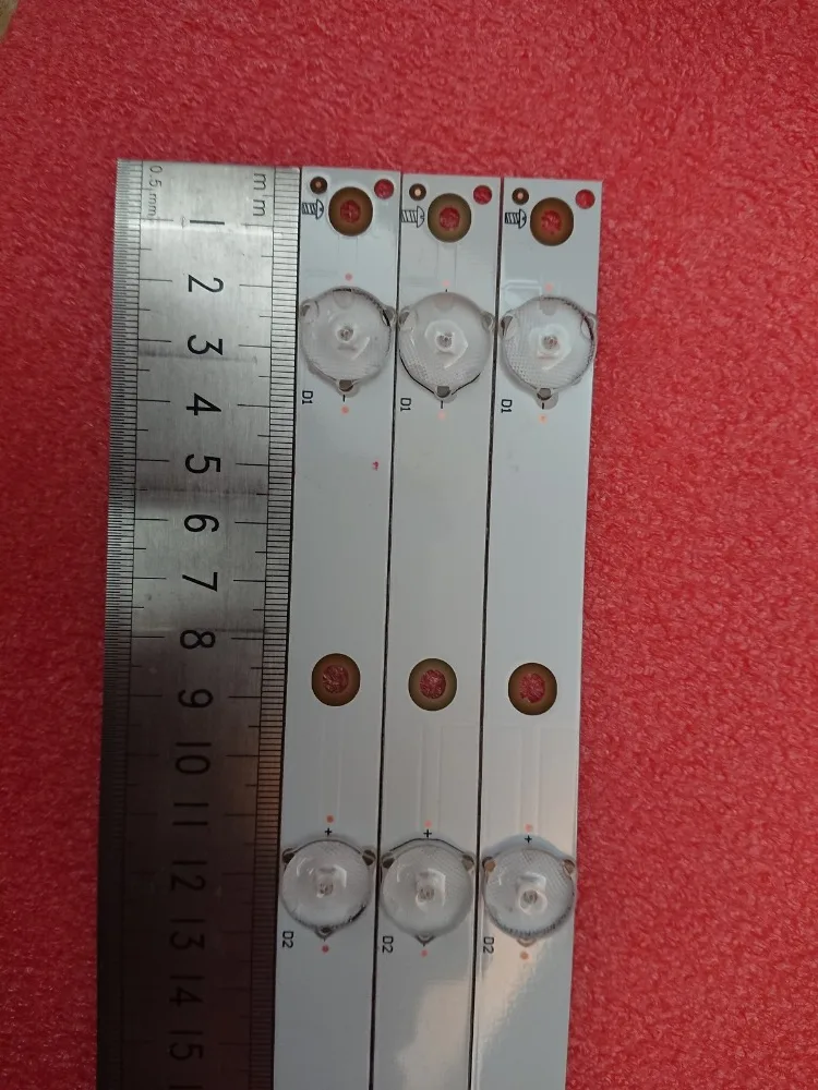 Комплект из 3 предметов, 7 светодиодный(3 V) 620 мм светодиодный подсветка полосы для KDL-32R330D 32PHS5301 32PFS5501 LB32080 V0 E465853 E349376 TPT315B5
