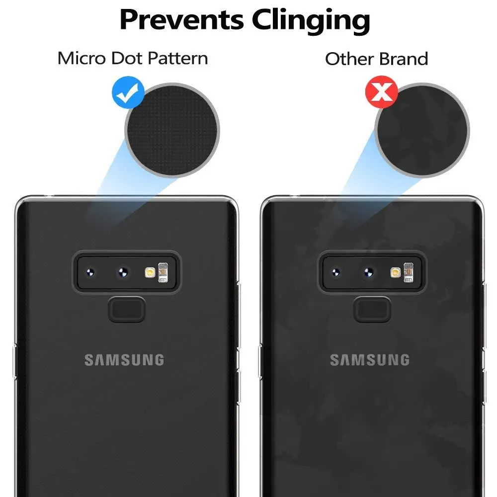 Crystal Clear Ultra Thin Slim Soft TPU Cases Covers for Samsung Galaxy Note9 Note 9 Phone Back Cover Transparent Gel GalaxyNote9 samsung cases cute