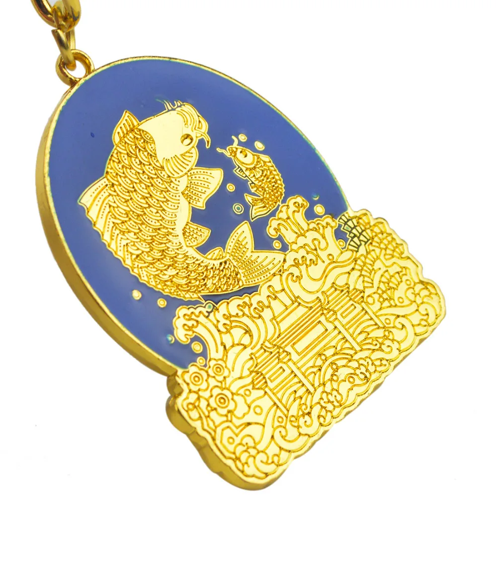 Feng Shui Carps and dragon Keychain Feng Shui Charms