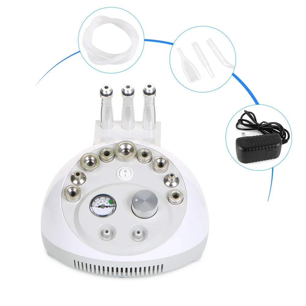 

Unoisetio Mini Diamond Dermabrasion Skin Care machine Vacuum Blackhead Acne Remove Face Cleaning Equipment 3 IN 1 Beauty Device