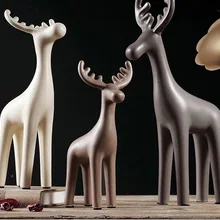 Guci скандинавский домашний керамический олень декоративные поделки для гостиной Креативные украшения современное керамическое украшение из трех частей