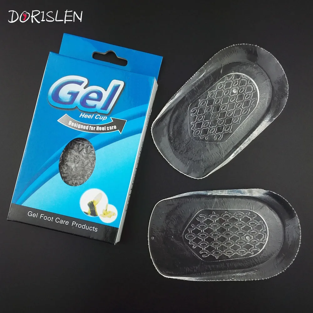 DORISLEN Foot Heel Spurs Pain Relief Gel Heel Cups 50pairs/Lotgel heel