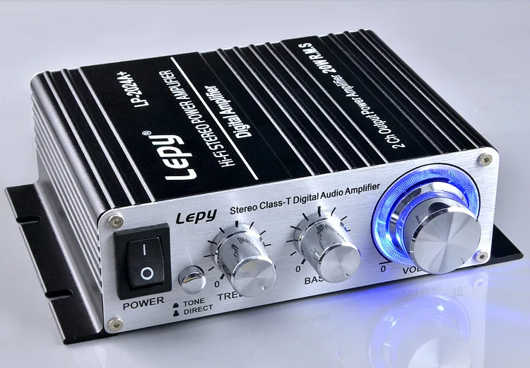 

DHL 50 PCS Lepy LP-2024A+ 20W Hi-Fi AMP Class-T Digital Stereo Amplifier + Power Adapter Car Amp