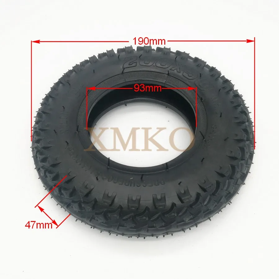 New 200X50 Inner Tube Tire Off Road Tyre Folding Electric Scooter Tire For Razor Electric Scooter E-Scooter 1